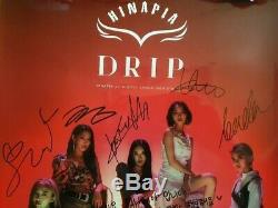 HINAPIA Showcase Drip Promo Digital Single Album Poster Autographed Hand Signed