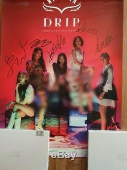 HINAPIA Showcase Drip Promo Digital Single Album Poster Autographed Hand Signed