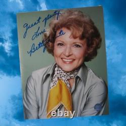 HTF VINTAGE 8x10 Photo Hand Signed Autographed BETTY WHITE COA Golden Girls