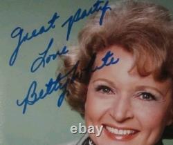 HTF VINTAGE 8x10 Photo Hand Signed Autographed BETTY WHITE COA Golden Girls