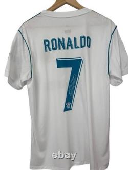 Hand Signed Autographed Jersey Final Kyiv 2018 CRISTIANO RONALDO #7 BAS COA