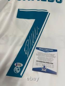 Hand Signed Autographed Jersey Final Kyiv 2018 CRISTIANO RONALDO #7 BAS COA
