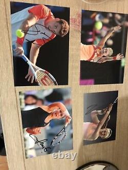 Hand Signed Autographs, Nadal, Djokovic, Sharapova, Federer, Hinglis, Mirza Etc