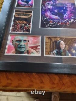 Hand Signed Cast Gardians Of The Galaxy 3 Framed With Coa