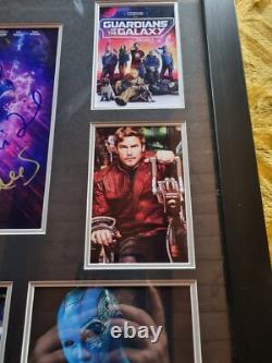 Hand Signed Cast Gardians Of The Galaxy 3 Framed With Coa