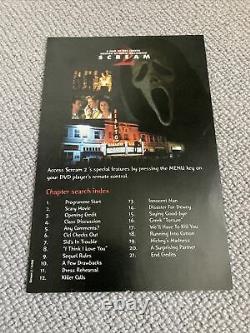 Hand Signed Wes Craven Scream 2 Dvd Insert Miramax Uk Rare Film Autograph Memora
