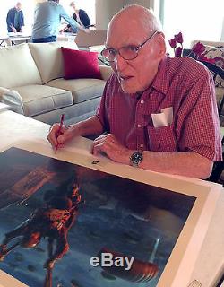 Hand autographed on print by 2 D-day heroes- Band of Brothers vet + C-47 pilot