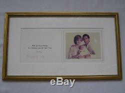 Hand signed Christmas Card Prince Charles & Princess Diana, Authentication