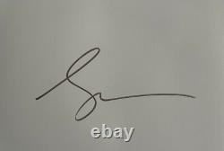 Hand signed white card of GARY OLDMAN, FILM, autograph