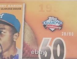 Hank Aaronn 2011 Topps Diamond Anniversary On Card Auto /60 Certified Autograph