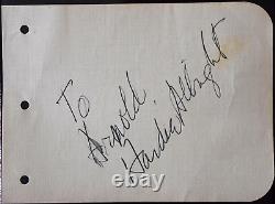 Hardie Albright Hand Signed Autograph on a Piece of Paper