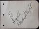 Hardie Albright Hand Signed Autograph On A Piece Of Paper