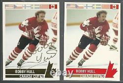 Hockey Super Stars Hand-Signed Cards, Gordie Howe, Bobby & Brett Hull, Discount