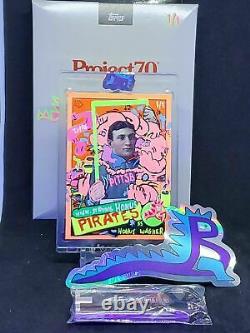 Honus Wagner/Ermsy 2021 Topps Project 70 Neon UV Embellished Bobzilla Auto 1/1