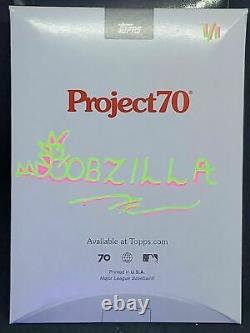 Honus Wagner/Ermsy 2021 Topps Project 70 Neon UV Embellished Bobzilla Auto 1/1