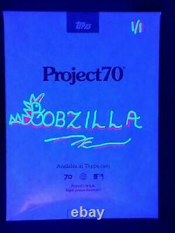 Honus Wagner/Ermsy 2021 Topps Project 70 Neon UV Embellished Bobzilla Auto 1/1