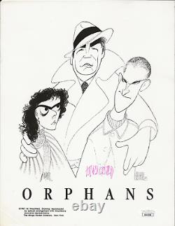 I'm Albert Hirschfeld caricaturist REAL hand SIGNED Orphans Promo Photo JSA COA