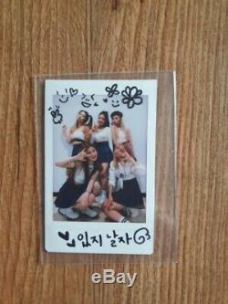 ITZY Broadcast Event Prize Real Polaroid Autographed Hand Signed Group