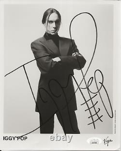 Iggy Pop REAL hand SIGNED 8x10 Promo Photo JSA COA Autographed