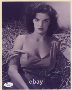 JANE RUSSELL HAND SIGNED 8x10 PHOTO GORGEOUS+SEXY THE OUTLAW JSA