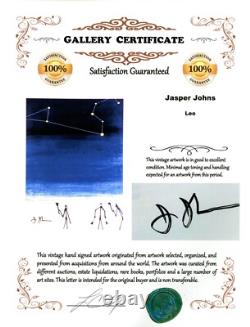 JASPER JOHNS 11x14 Inch Matted Print FRAME READY Hand Signed Signature