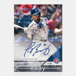 JAVIER BAEZ 1st CUBS PLAYER EVER 30-HR's 5-3B 20-SB 100-RBI TOPPS NOW CARD #673A