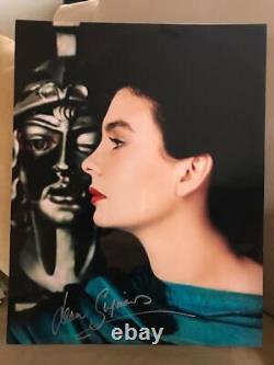 JEAN SIMMONS HAND SIGNED OVERSIZED 11x14 COLOR PHOTO STUNNING ACTRESS JSA