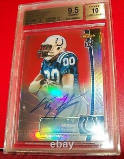 JERSEY# 2012 Finest Rookie RC Auto Red Refractor TY HILTON 13/15.5 From BGS 10