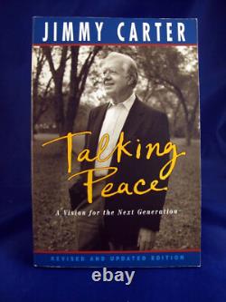 JIMMY CARTER hand signed BOOK Talking Peace Revised Edition paperback