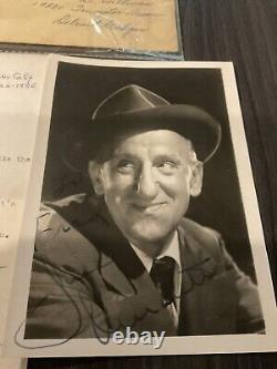 JIMMY DURANTE hand Signed? PHOTO & LETTER plus Envelope Addressed To Fred