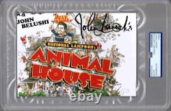 JOHN LANDIS HAND SIGNED 5x7 COLOR PHOTO ANIMAL HOUSE PSA SLABBED