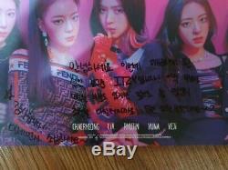 JYP ITZY Promo Album Autographed Hand Signed Message