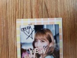 JYP Twice Event Prize Real Polaroid Autographed Hand Signed MOMO