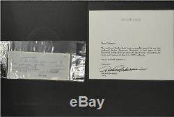 Jackie Robinson Hand Signed Autographed Personal Check With COA From Rachel