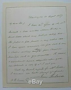 James Buchanan Authentic Letter All In His Hand Signed As President 1857 Jsa Coa