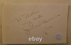 James Dean Hand Signed Autographed Authenticated Page