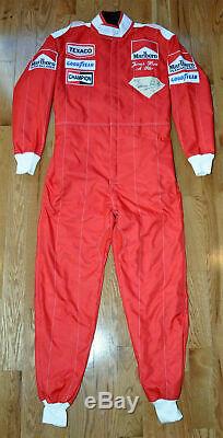 James Hunt Hand Signed 1976 F1 Racing Suit Overall (jsa Letter)