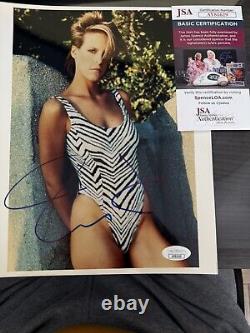 Jamie Lee Curtis Hand Signed Sexy 8x10 Photo Authentic Autographed Rare JSA COA