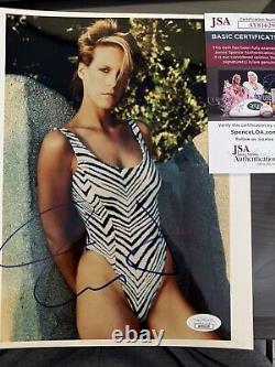 Jamie Lee Curtis Hand Signed Sexy 8x10 Photo Authentic Autographed Rare JSA COA