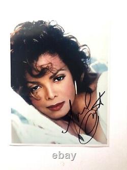 Janet Jackson Hand Signed Autograph 8x10 Photo Authenticated includes COA