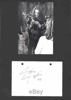 Janis Joplin original Autograph hand signed signature COA Woodstock Hippie 1969