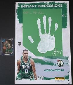 Jayson Tatum 2017 Panini Instant Impressions 1/1 rookie hand auto signed Celtics