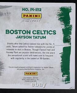 Jayson Tatum 2017 Panini Instant Impressions 1/1 rookie hand auto signed Celtics