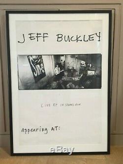 Jeff Buckley Original Hand Signed Poster Framed 36 X 24 poster WithCOA