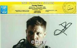 Jeremy Renner Hand Signed Autographed The Hurt Locker Photo With Cgc Coa Rare