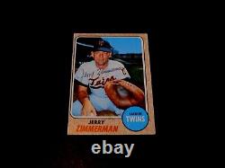 Jerry Zimmerman 1968 Topps #181 Autographed Twins Card Vintage Auto 1960's