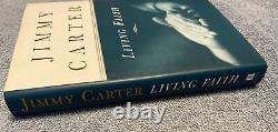 Jimmy Carter Hand Signed Autographed Book Living Faith President, Nobel Peace