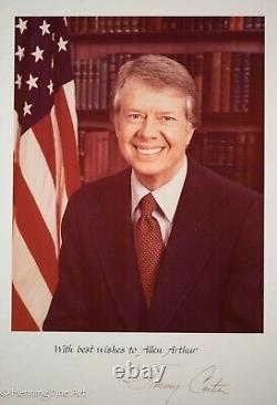 Jimmy Carter Hand Signed Presidential Photograph Excellent Condition