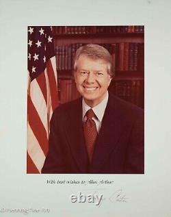 Jimmy Carter Hand Signed Presidential Photograph Excellent Condition