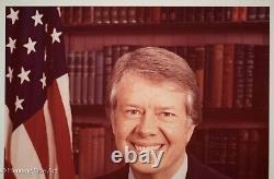 Jimmy Carter Hand Signed Presidential Photograph Excellent Condition